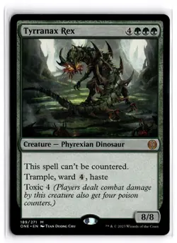 Tyrranax Rex 189 Mythic Phyrexia: All Will Be One Magic: The Gathering Near Mint - Image 1