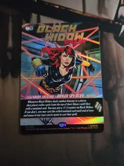 Black Widow, Super Spy Foil Borderless Marvel Super Heroes 0393 - Image 1