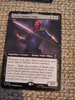 Baron Helmut Zemo Extended Art Marvel Super Heroes Mtg Nm 0405 - Image 1