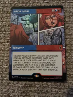 Vision Quest Borderless Foil Marvel Super Heroes Mtg Nm 0309 - Image 1