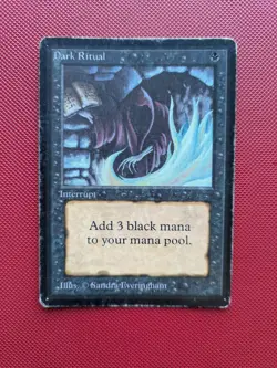 Dark Ritual Beta HP MtG Magic The Gathering - Image 1