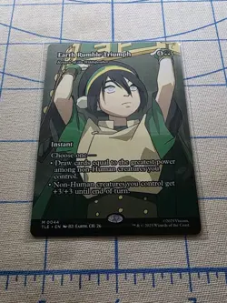 Earth Rumble Triumph 0044 Borderless MTG Avatar: The Last Airbender - Image 2