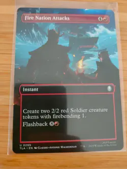 MTG Fire Nation Attacks (Borderless) 0299 Avatar: The Last Airbender M/NM - Image 1