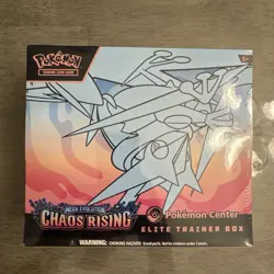 Pokemon Chaos Rising Pokemon Center ETB Elite Trainer Box Factory Sealed New - Image 1
