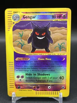 Pokemon TCG Gengar 48/165 Expedition Base Set Reverse Holo English 2002 - Image 1