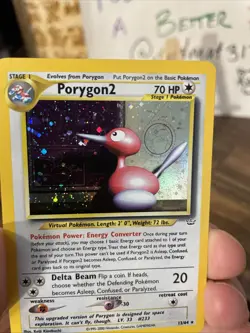 ✨ Pokemon Porygon2 #12 Neo Revelation Double” Holo Error CLEAN ✨ - Image 3