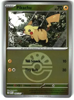 Pikachu (Friend Ball) Reverse Holo 055/217 Holo Ascended Heroes Pokemon NM - Image 1