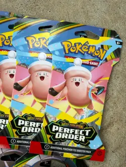 lot of 20 pokemon perfect order mega evolution trading card packs new sealed - Image 3