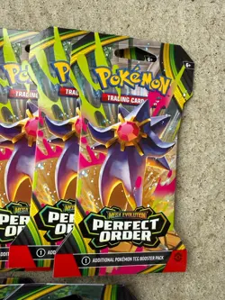 lot of 20 pokemon perfect order mega evolution trading card packs new sealed - Image 4