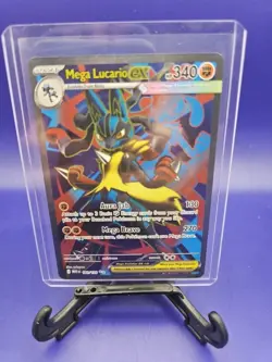 ENGLISH Mega Lucario ex 160/132 Ultra Rare Full Art Pokemon Mega Evolution NM - Image 1
