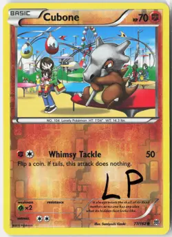 Cubone 77/162 Common BREAKthrough Pokemon Reverse Holo Lightly Played - Image 1