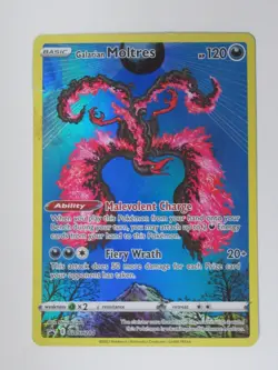 2023 Pokemon Galarian Moltres SWSH284 Black Star Promo Holo - Damage - Image 1