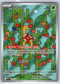 Shuckle 136/132 Illustration Rare Mega Evolution Pokemon Holo Near Mint - Image 1