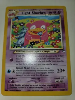 Light Slowbro 51/105 Pokemon Neo Destiny LP to NM - Image 1