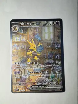 Pokemon Alakazam ex 201/165 Scarlet & Violet 151 Special Illustration Rare Holo - Image 1