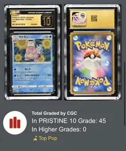 Slowbro 012/054 Full Metal Wall Holo Rare CGC Pristine 10 Japanese 2019 Pokemon - Image 3