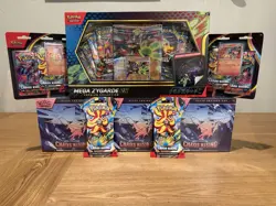 Pokemon Chaos Rising ETB X3 Blister X2 & Booster Sleeve X2 / Mega Zygarde EX Box - Image 1