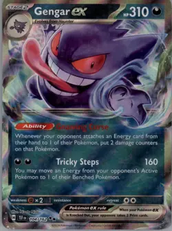 Gengar ex 104/162 Holo - Pokemon SV05: Temporal Forces - Image 1
