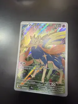 Zacian 100/094 Illustration Rare Pokemon TCG Phantasmal Flames Near Mint#288 - Image 1