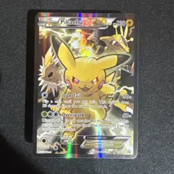 Pokemon TCG Pikachu EX Full Art Promo XY 124 130 HP Full Art Holo Black Star ⭐ - Image 1