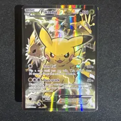 Pokemon TCG Pikachu EX Full Art Promo XY 124 130 HP Full Art Holo Black Star ⭐ - Image 3