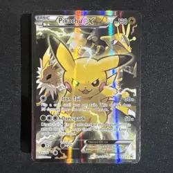 Pokemon TCG Pikachu EX Full Art Promo XY 124 130 HP Full Art Holo Black Star ⭐ - Image 5