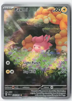 Pawmi 226/091 Illustration Rare Paldean Fates Pokemon Holo Near Mint - Image 1