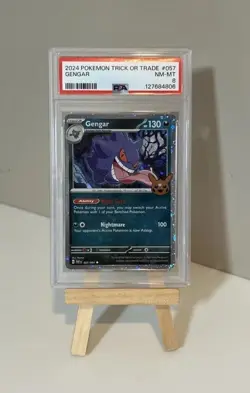 2024 Pokemon Trick or Trade #057 - Gengar - PSA 8! - Image 1