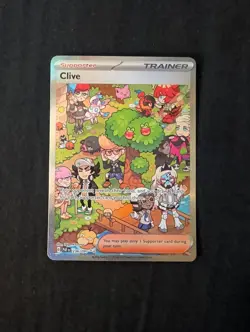 Clive 236/091 Special Illustration Rare, Paldean Fates Full Art Holo Pokemon TCG - Image 1