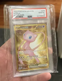 Pokemon 2023 SV 151 Mew EX #205/165 PSA 10 - Image 1