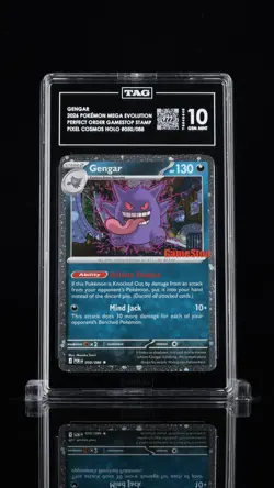 2026 POKEMON GAMESTOP EXCLUSIVE #050 GENGAR TAG 10 977 GEM MINT - Image 1