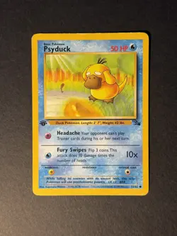 Psyduck 53/62 1st Edition Fossil Pokemon TCG Regular - Image 1