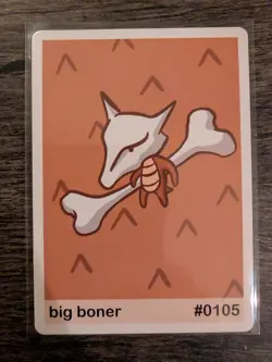 Big Boner (Marowak) #0105- Gen 1 Pookiemoot Fan Art - Pokemon - Image 1
