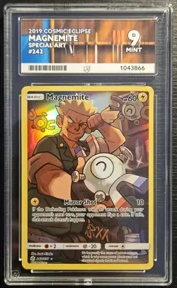 ⭐Ace 9 Magnemite 242/236 ⭐Secret Rare Sun & Moon Cosmic Eclipse Pokemon - Image 1