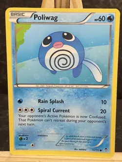 Pokemon TCG - Poliwhirl & Poliwag Furious Fists 15 & 16/111 - Reverse Holo - LP - Image 2