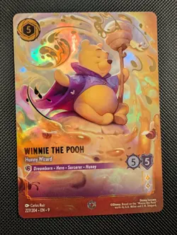 Disney Lorcana Winnie the Pooh Hunny Wizard 227/204 | ENCHANTED | Fabled - Image 1