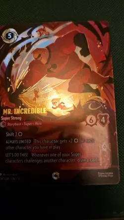 PACK FRESH! Mr Incredible Super Strong Enchanted 234/204 Lorcana Wilds Unknown - Image 2