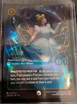 Disney Lorcana Cinderella Dream Come True Enchanted 236/204 Whispers in the Well - Image 1