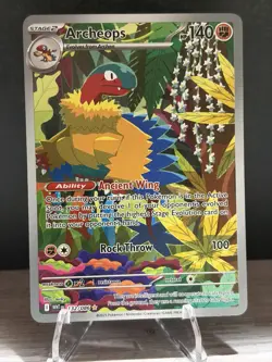 Pokemon Archeops Sv: White Flare Illustration Rare Stage 2 Holo 132/086 Card - Image 1