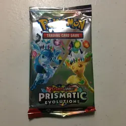 Pokemon TCG Scarlet & Violet Prismatic Evolutions Pack 10 Cards Eevee - Image 1
