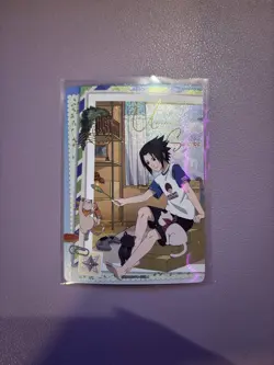 Sasuke Uchiha NRSA01-PU-005L4 Naruto Kayou Card Heavens Scroll Near Mint - Image 1