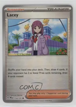 Lacey Poke Ball Foil Pokemon Prismatic Evolutions PRE #114 - Image 1