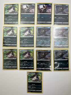 13 Card Lot rattata alolan raticate common Reverse Holo Pokemon TCG - Image 1