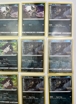 13 Card Lot rattata alolan raticate common Reverse Holo Pokemon TCG - Image 3