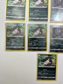 13 Card Lot rattata alolan raticate common Reverse Holo Pokemon TCG - Image 5