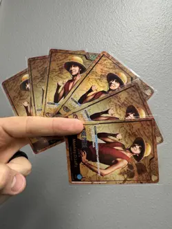Monkey D Luffy Premium Card Collection Live Action Edition P-047 Gold Leader Alt - Image 1