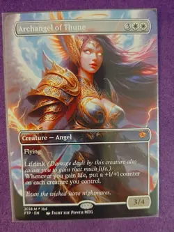Archangel of Thune MTG Fan Art Anime Test Card - Image 1