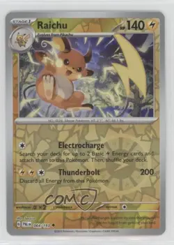 Raichu Reverse Foil Pokemon SV02: Paldea Evolved #064 - Image 1
