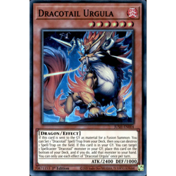 YUGIOH 3x Dracotail Urgula x3 JUSH-EN004 - Super Rare 1st ED - NM/M - Image 1