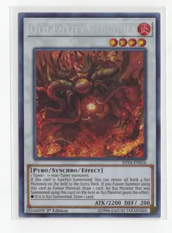 YuGiOh Old Entity Cthugua SHVA-EN016 Secret Rare 1st Edition Nm - Image 1